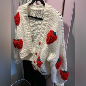 Strawberry cardigan